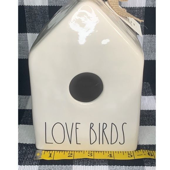NWT- Rae Dunn “LOVE BIRDS” New Birdhouse Ceramic Large 🕊🏠 - Picture 5 of 6